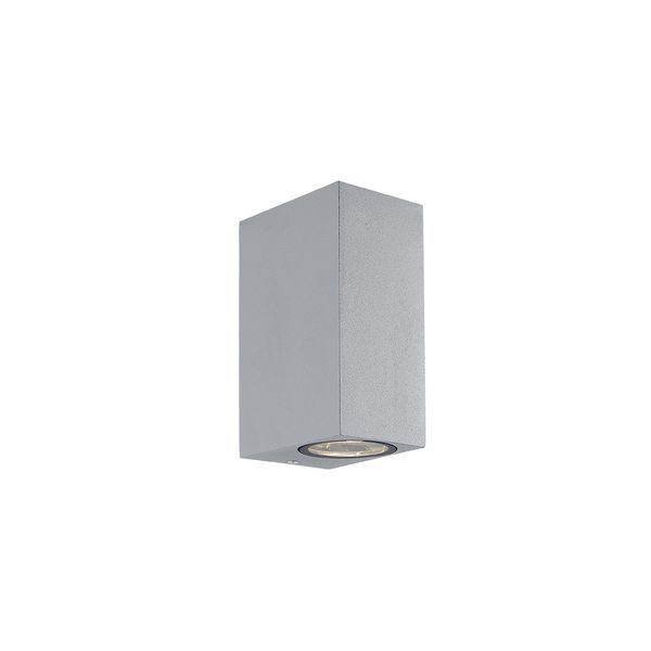 2/Lights Wall Lamp Silver Square H:150 Tilos image 1