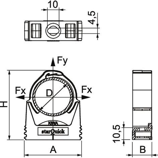 SQ-10 LGR starQuick clip  9,5-12mm image 2