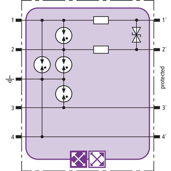 Surge arrester module for 1 pair BLITZDUCTOR XT Ex(i) with LifeCheck image 3