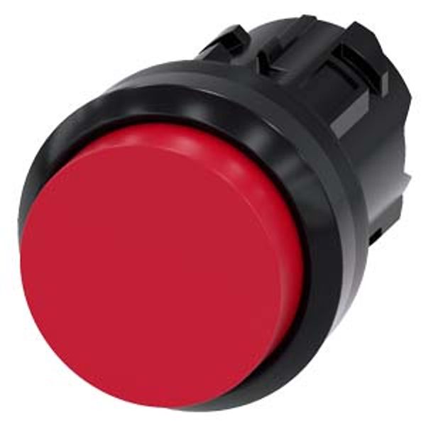 Pushbutton, 22 mm, round, plastic, red, pushbutton, raised, momentary contact type, 3SU1000-0BB20-0AA0-Z Y12 image 2