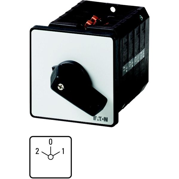 Multi-speed switches, T5, 100 A, flush mounting, 3 contact unit(s), Contacts: 6, 60 °, maintained, With 0 (Off) position, 2-0-1, Design number 7 image 2