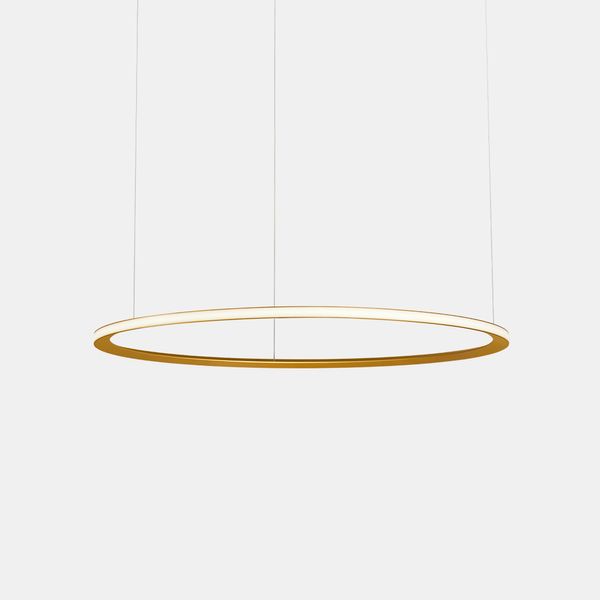 Pendant Circular Outward 3 Rings (ø1200 ø900 ø600) LED 140.8W 8248lm 4000K Gold image 1