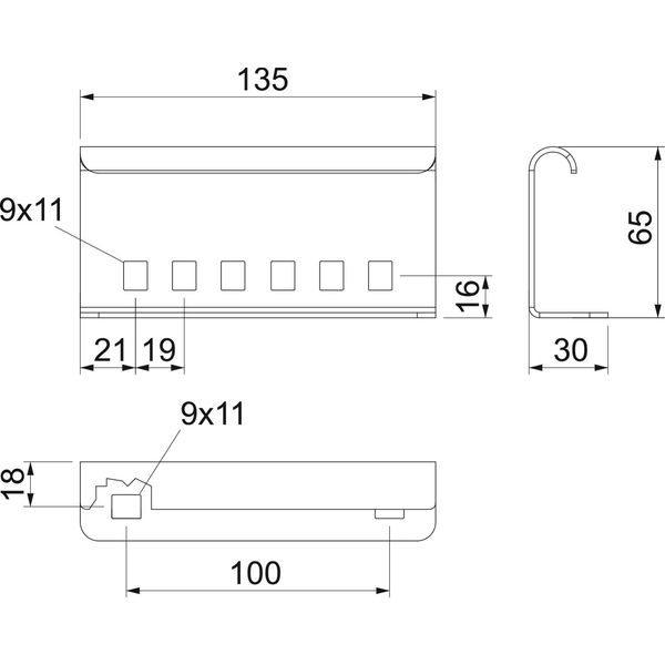 AVL 60 FT Extern.connector,cable ladders  135x65x30 image 2