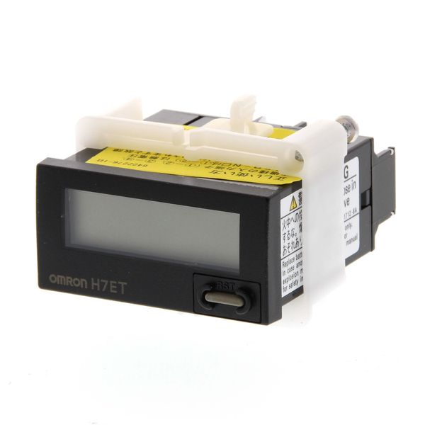 Time counter, 1/32DIN (48 x 24 mm), self-powered, LCD, 7-digit, 999h59 image 4