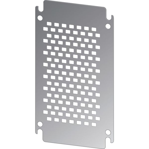 Mounting plate, perforated, galvanized, for HxW=500x500mm image 4