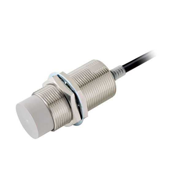 Proximity sensor, inductive, nickel-brass, long body, M30, unshielded, image 1