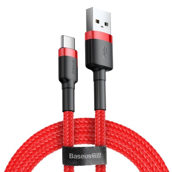 Cable USB A plug - USB C plug 0.5m QC3.0 red+red BASEUS image 4