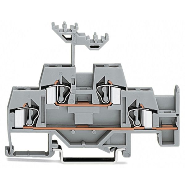 Double-deck terminal block Through/through terminal block with additio image 1