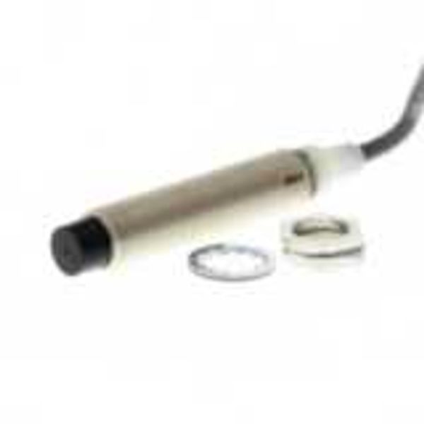 Proximity sensor, inductive, brass-nickel, long body, M12, non-shielde image 2