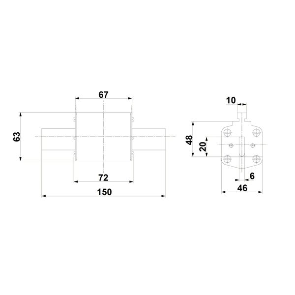 HRC fuse element, size 2, 100A, 400VAC image 4