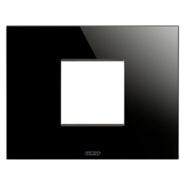 ICE PLATE - IN GLASS - 2 MODULES - BLACK - CHORUSMART image 1