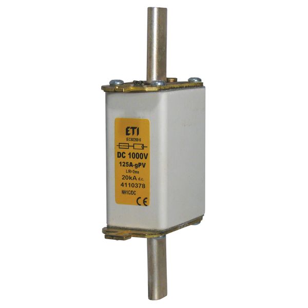 NH1 gR 80A/1000V DC image 1