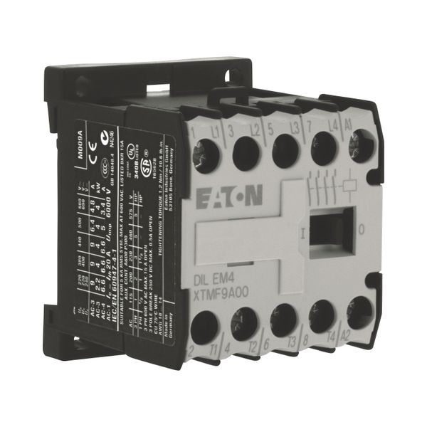 Contactor, 48 V DC, 4 pole, 380 V 400 V, 4 kW, Screw terminals, DC operation image 13