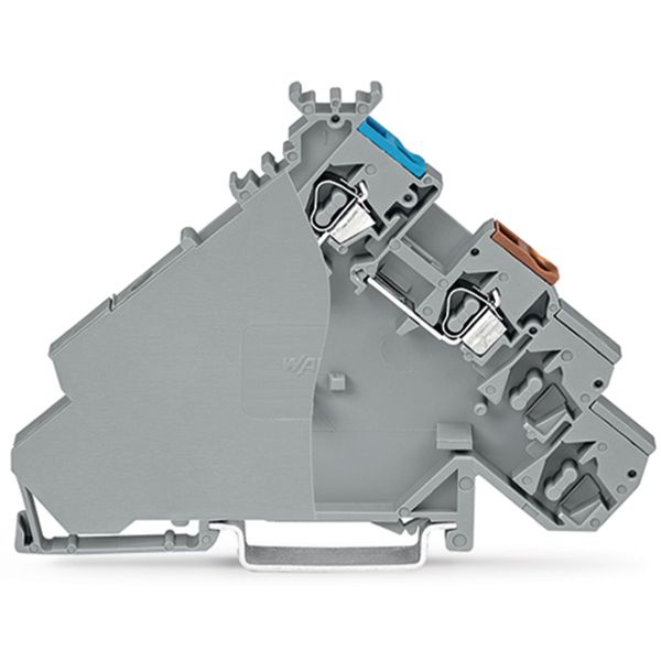 4-conductor sensor supply terminal block with colored conductor entrie image 2