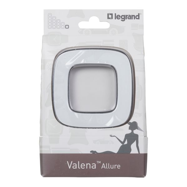 Plate Valena Allure - 1 gang - white mirror image 5