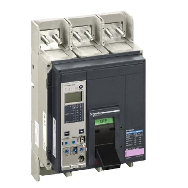 circuit breaker ComPact NS1000L, 150 kA at 415 VAC, Micrologic 5.0 A trip unit, 1000 A, fixed,3 poles 3d image 2