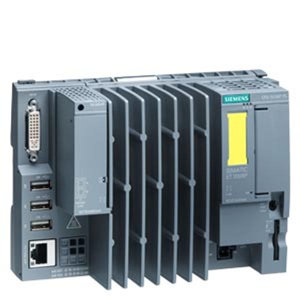 SIMATIC ET 200SP Open Controllers, CPU 1515SP PC F +HMI 512PT, 4 GB RAM, 30 GB CFAST with WES 7 P 64 bit pre-installed, mit S7-1500 Fail-safe SWC CPU 1505SP F pre-installed with WinCC Runtime Advanced V14 pre-installed with  6ES7677-2FA41-0FL0 image 1