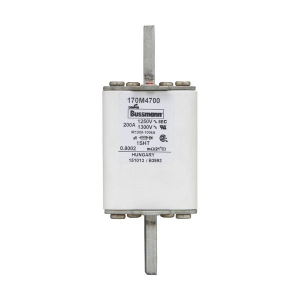 Fuse-link, high speed, 200 A, AC 1250 V, size 1, 53 x 63 x 135 mm, aR, IEC, single indicator image 5