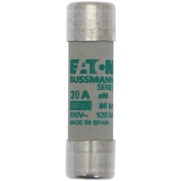 Fuse-link, LV, 20 A, AC 500 V, 14 x 51 mm, aM, IEC, with striker image 2