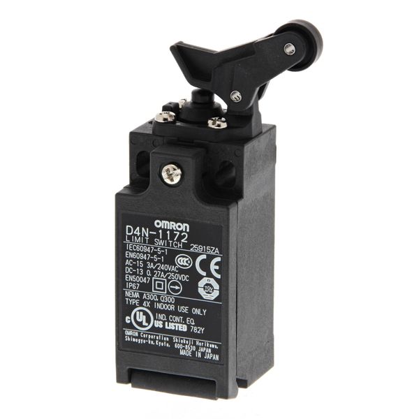 Limit switch, D4N, M20 (1-conduit), 1NC/1NO (slow-action), one-way rol image 2