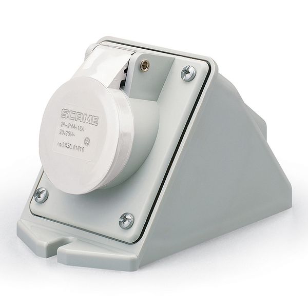 SOCKET OUTLET 2P IP44 16A 12h 40-50V AC image 4