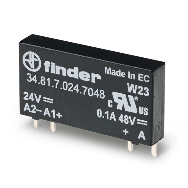 Ultra-Slim PCB relay SSR 1NO 0,1A/48VDC out. 24VDC/Sensitive (34.81.7.024.7048) image 3