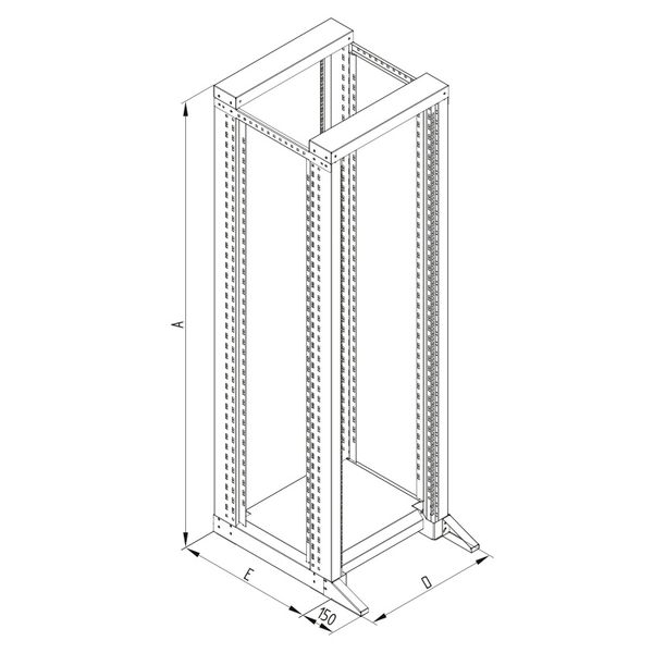 Network Systemrack double-sectioned, W600xH2005xD700,19",42U image 9