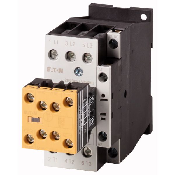 Safety contactor, 380 V 400 V: 15 kW, 2 N/O, 3 NC, 230 V 50 Hz, 240 V 60 Hz, AC operation, Screw terminals, With mirror contact (not for microswitches image 1