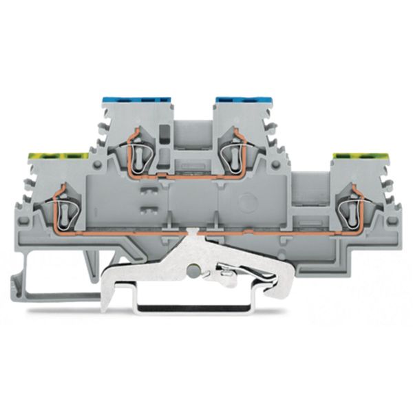 Double-deck terminal block Ground conductor/through terminal block 1.5 image 1