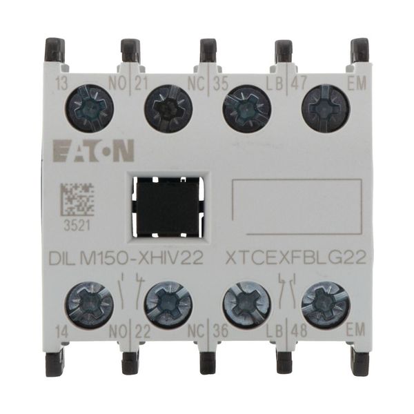 Auxiliary contact module, 4 pole, Ith= 16 A, 1 N/O, 1 N/OE, 1 NC, 1 NCL, Front fixing, Screw terminals, DILM40 - DILM170 image 11