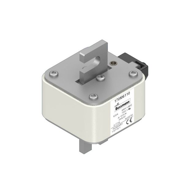 Fuse-link, high speed, 2500 A, AC 380 V, size 3, 70 x 147 x 66 mm, aR, IEC, single indicator image 6