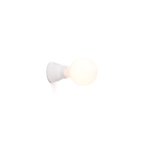 KERA WALL LAMP WHITE 1L E27 image 1