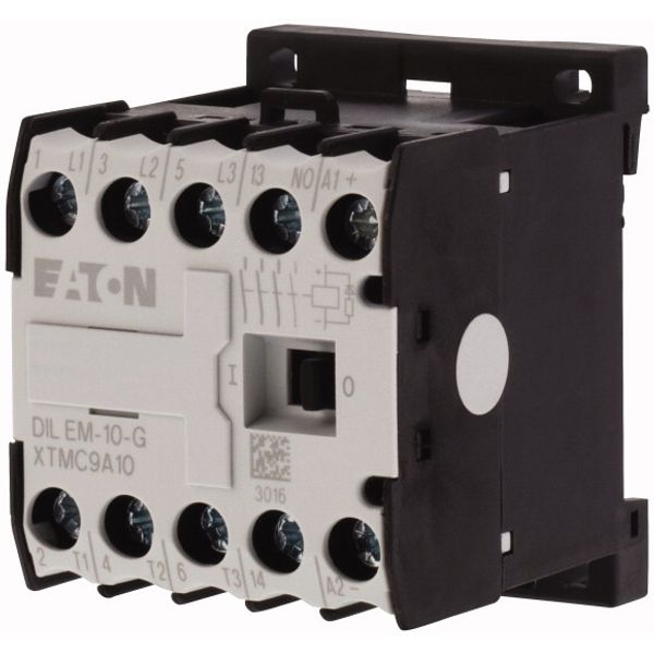 Contactor, 190 V 50 Hz, 220 V 60 Hz, 3 pole, 380 V 400 V, 4 kW, Contacts N/O = Normally open= 1 N/O, Screw terminals, AC operation image 3