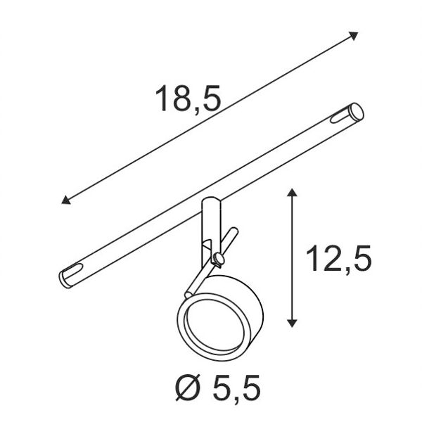 SALUNA, cable luminaire for TENSEO, QR-C51, white image 2