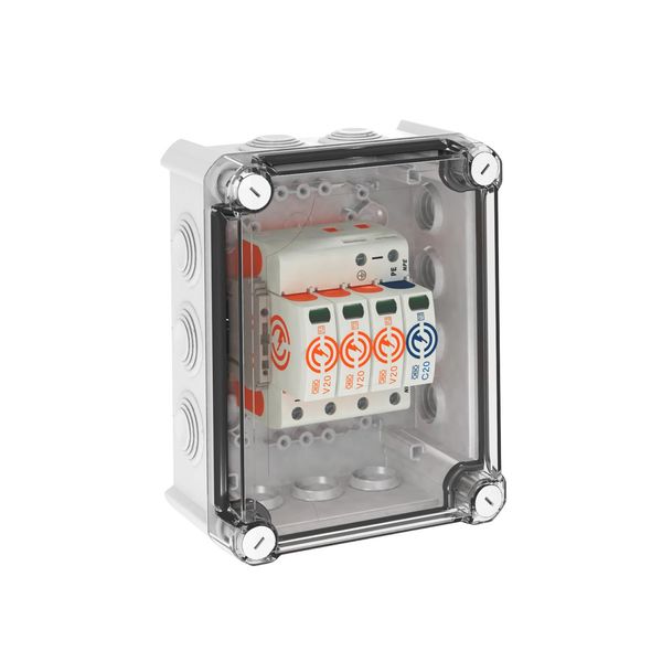 VG-V20-3+NPE-280 System solution, surge arrester V20 in housing, 3-pole + NPE, 280 V image 1