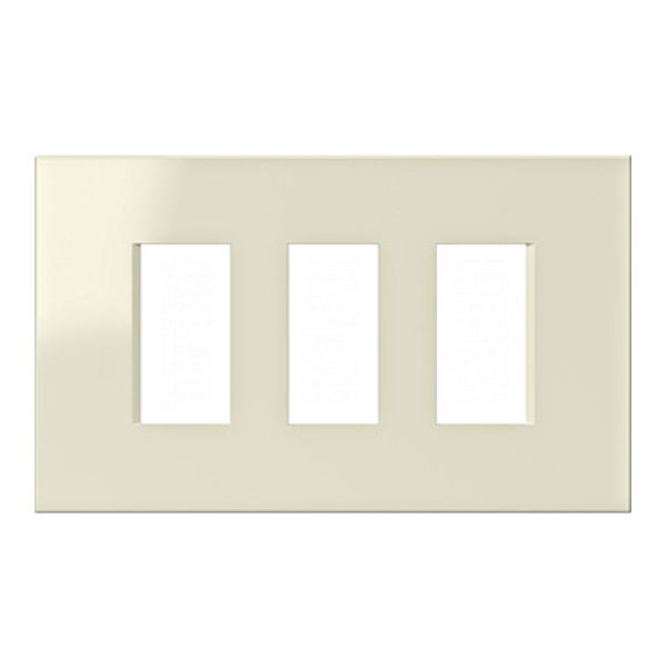 Cover frame bathroomset ivory image 1