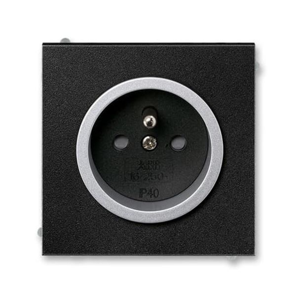 5519M-A02457 74 Socket outlet with earthing pin, shuttered image 1