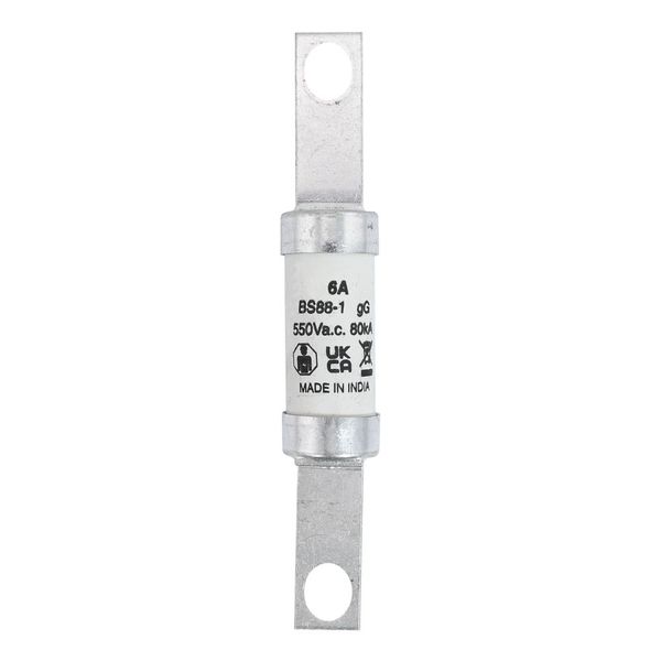 Fuse-link, low voltage, 6 A, AC 550 V, BS88, 21 x 129  mm, gL/gG, BS image 5