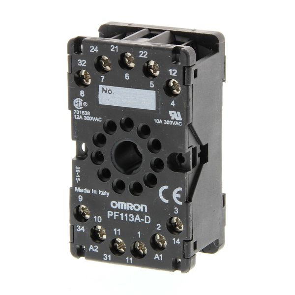 Socket, DIN rail/surface mounting, 11-pin, screw terminals (box clamp) image 2