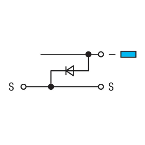 2-conductor actuator terminal block with 1N4007 recovery diode with co image 4