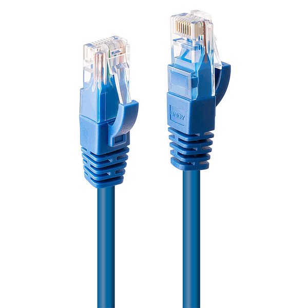 0.5m Cat.6 U/UTP Network Cable, Blue RJ45, M/M, 250MHz, Copper image 1