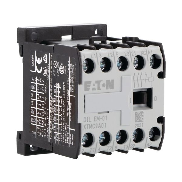 Contactor, 110 V 50/60 Hz, 3 pole, 380 V 400 V, 4 kW, Contacts N/C = Normally closed= 1 NC, Screw terminals, AC operation image 10