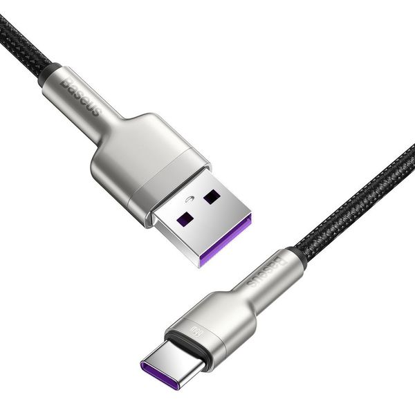 Cable USB A plug - USB C plug 1.0m black 66W Cafule BASEUS image 3