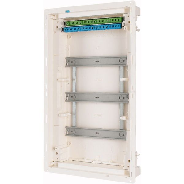 Hollow wall compact distribution board, 3-rows, flush sheet steel door image 12