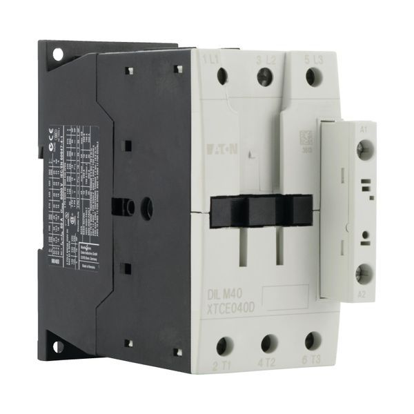 Contactor, 3 pole, 380 V 400 V 18.5 kW, RDC 240: 200 - 240 V DC, DC operation, Screw terminals image 11