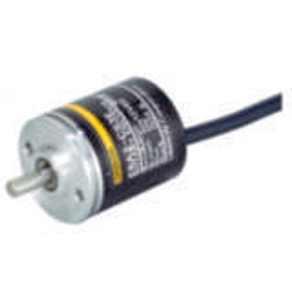 Encoder, incremental, 100ppr, 12-24 VDC, NPN open collector, 0.5 m cab E6A21015B image 2