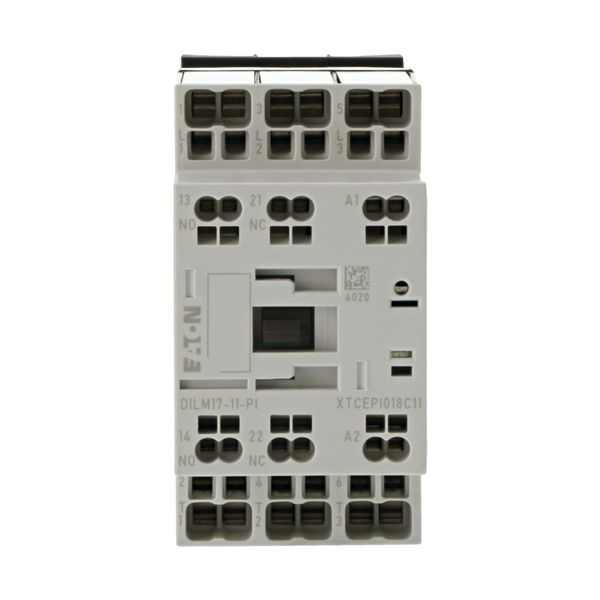 Contactor, 3 pole, 380 V 400 V 8.3 kW, 1 N/O, 1 NC, 220 V 50/60 Hz, AC operation, Push in terminals image 5