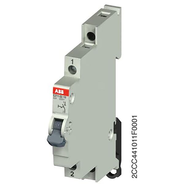 E211-32-10ON-OFF Switch,32 A,acc. to EN 250/400 V AC,1NO,0NC,0CO, El. Color:Grey, MW:0.5 image 2