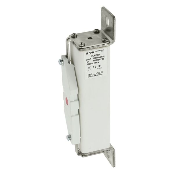 Fuse-link, high speed, 200 A, DC 2000 V, 39 x 66 x 216 mm, aR, IEC, with indicator image 18