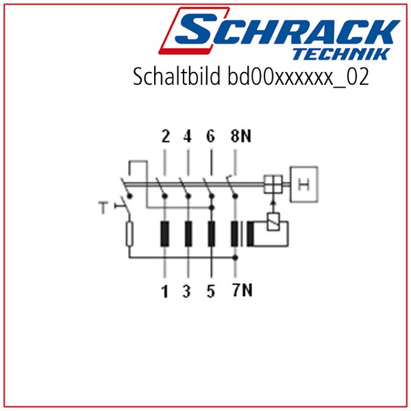 Residual current circuit breaker 80A, 4-pole, 30mA, type AC image 3